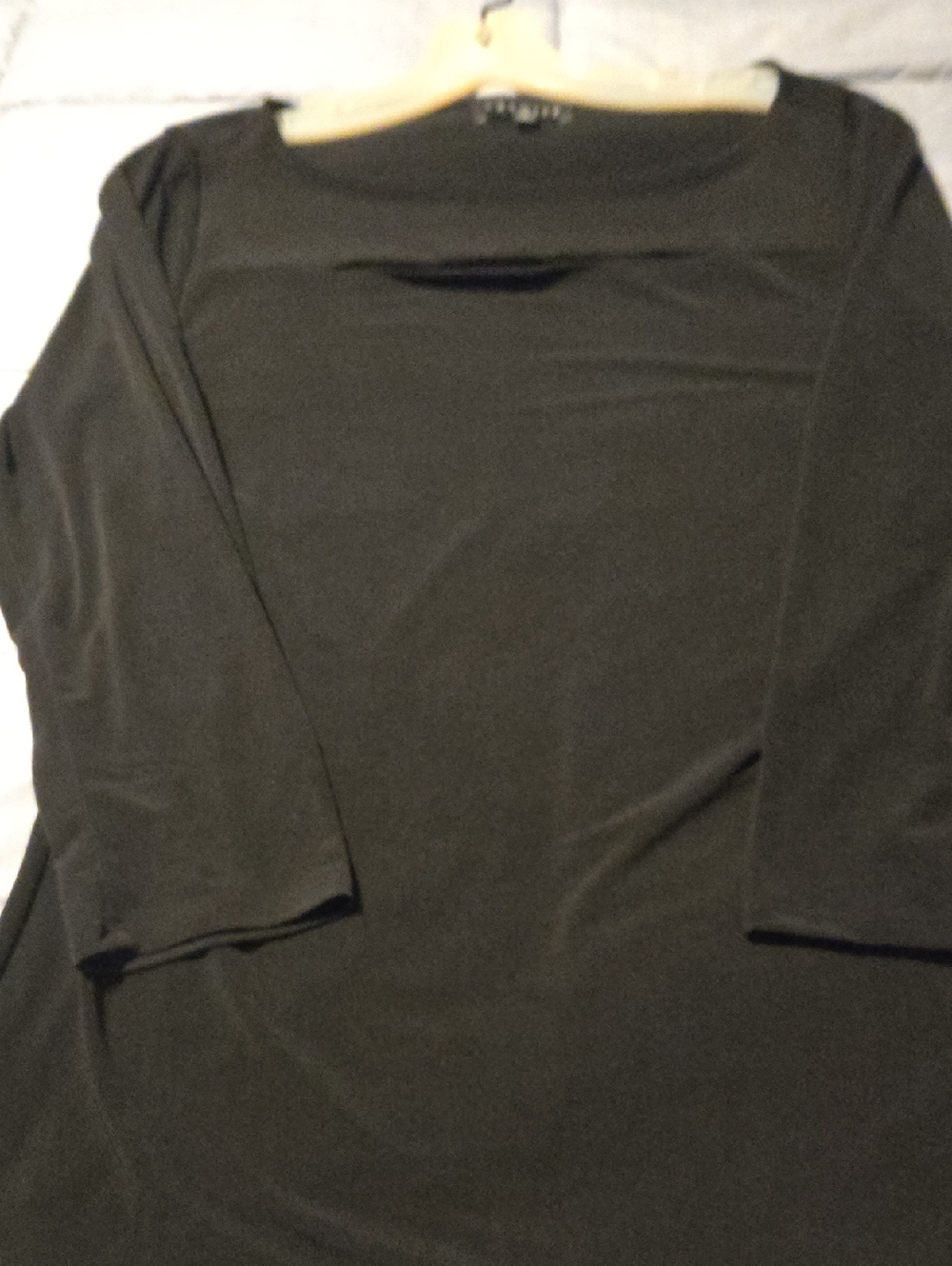 Premise Black Long Sleeve Boatneck Top